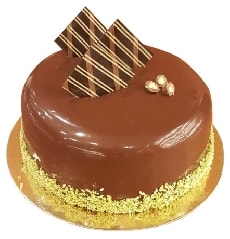 İştah Açan 2-3 Kişilik Sade Çikolatalı Yuvarlak Pasta